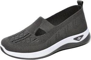 Orthopedic Shoes for WomenBreathable Comfort Wear Orthowear Walking ShoesCushionaire Wide Width Sneakers Diabetic Arch Support Sneakers Soft Slip On Shoe Comfortable