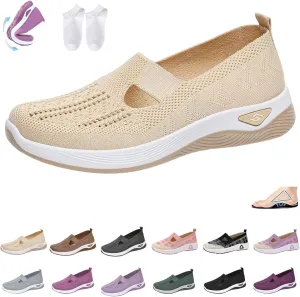 Orthowalkway Womens Shoes,Women's Walking Shoes Slip On Orthopedic Shoes Diabetic Shoes for Women Non Slip Work Shoes