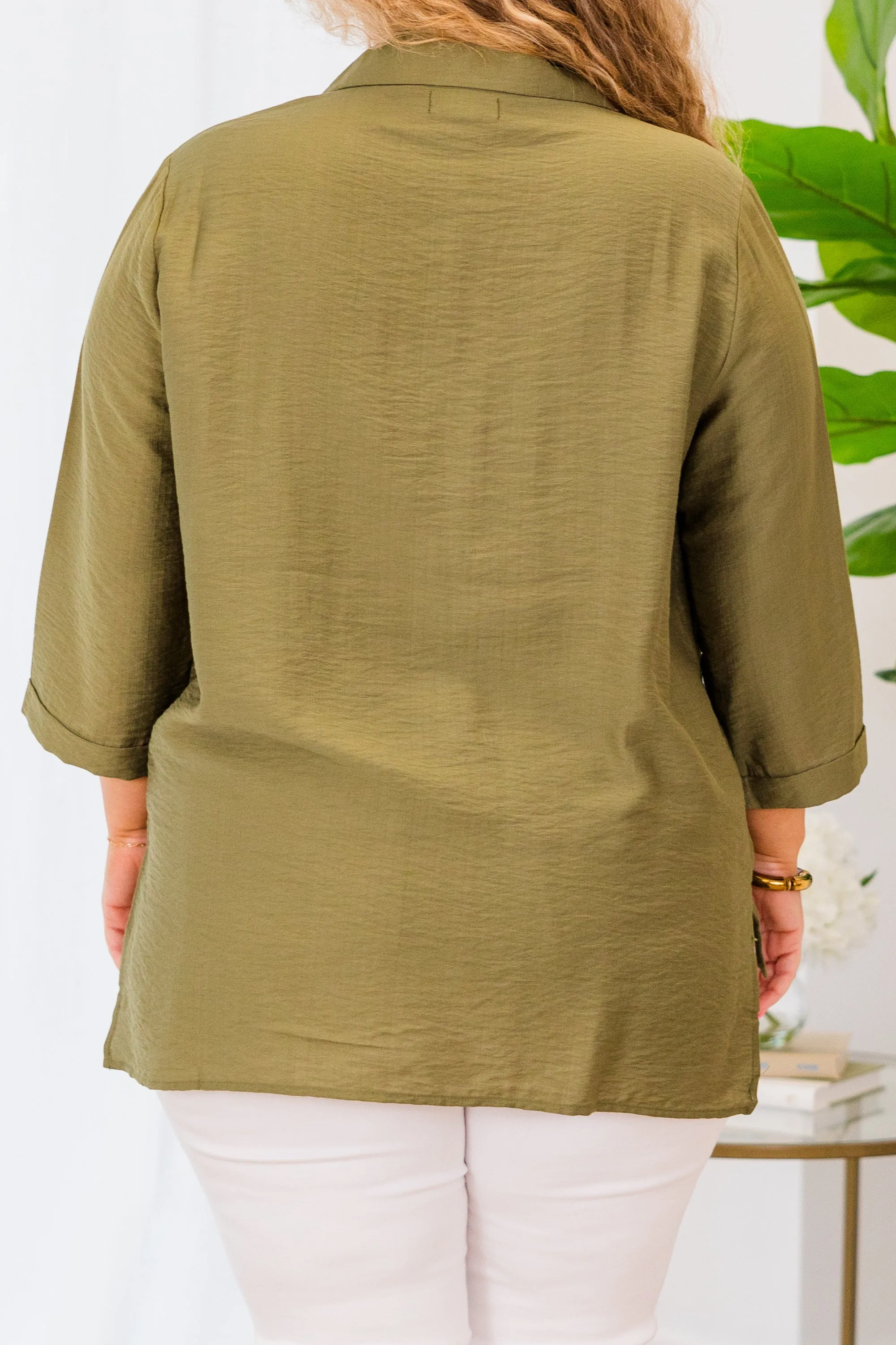 Pictured Together Top, Green
