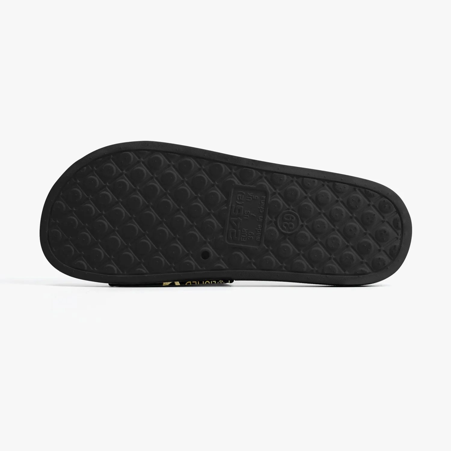 Polished Punteggiato Level 1 Casual Sandals Slides - Black Blk