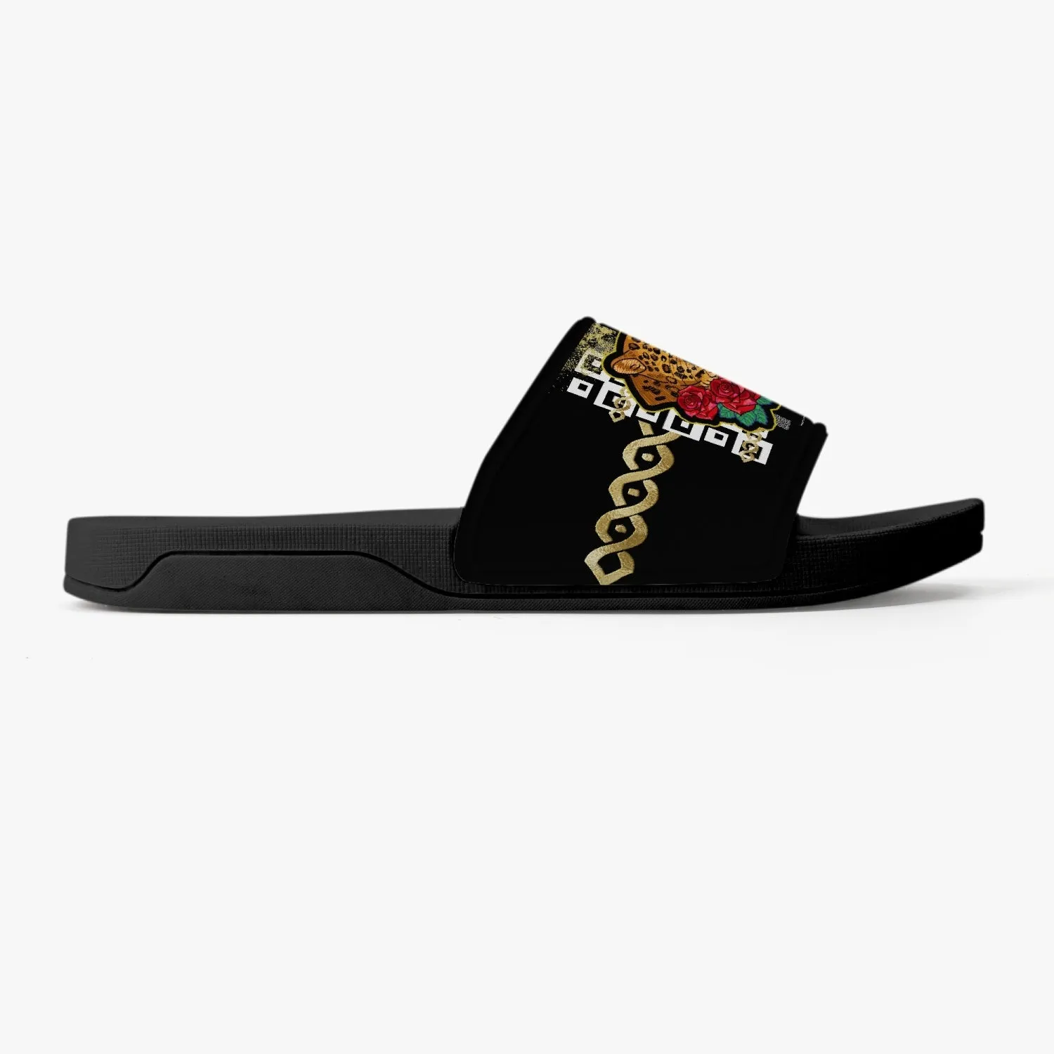 Polished Punteggiato Level 1 Casual Sandals Slides - Black Blk