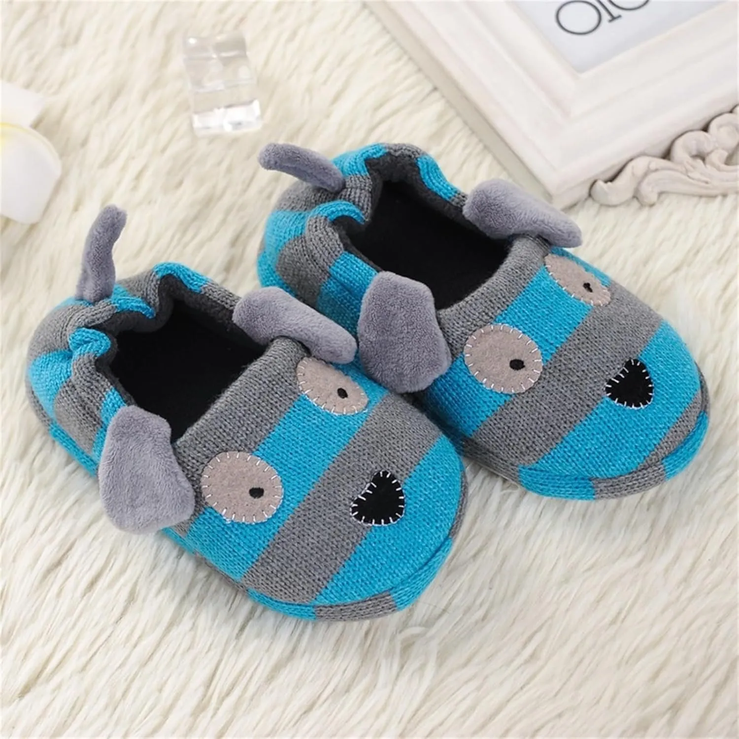 Pottery Slipper Children's Fall And Winter Warm Home Woolen Cloth Cotton Slippers Girls Sandals 13 5