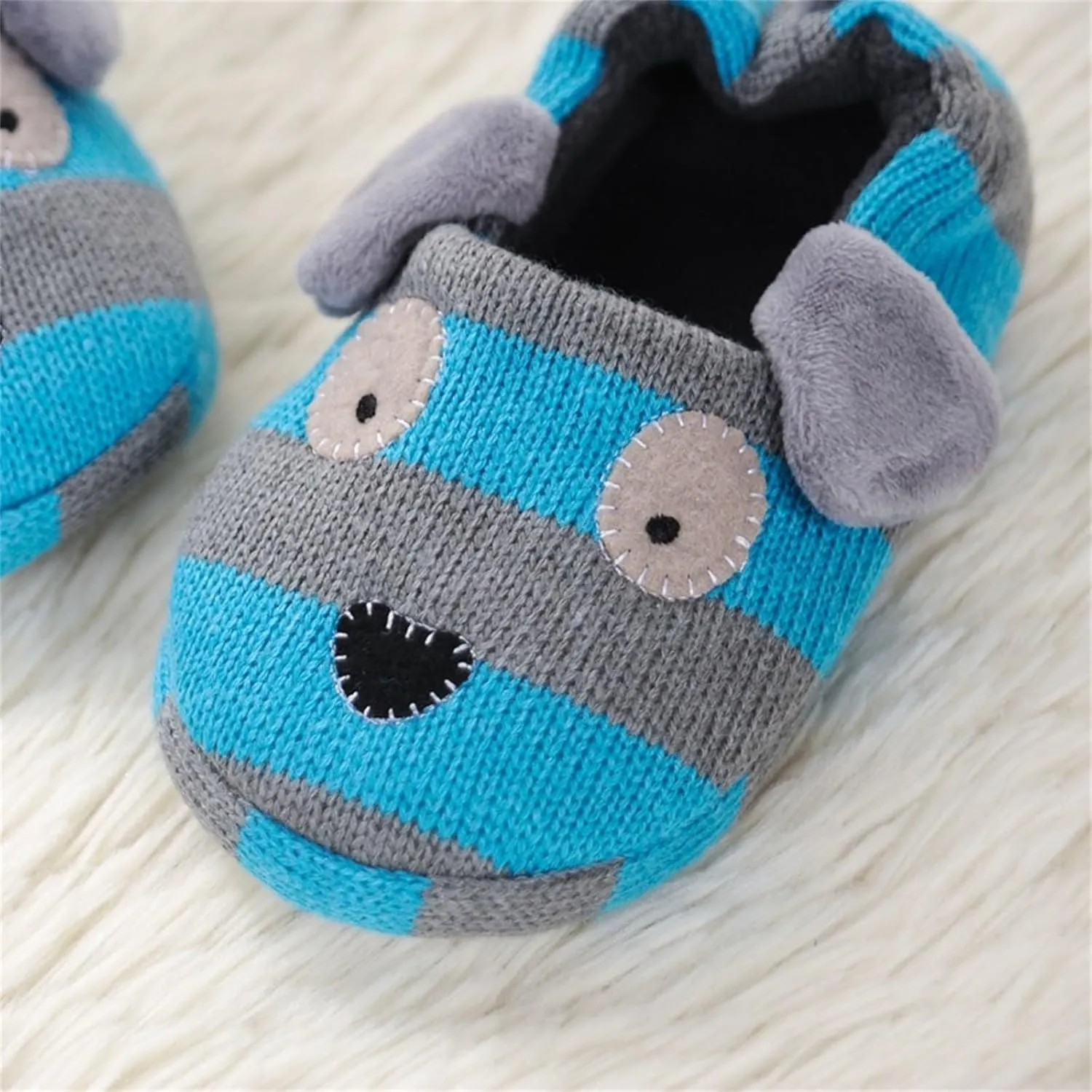 Pottery Slipper Children's Fall And Winter Warm Home Woolen Cloth Cotton Slippers Girls Sandals 13 5