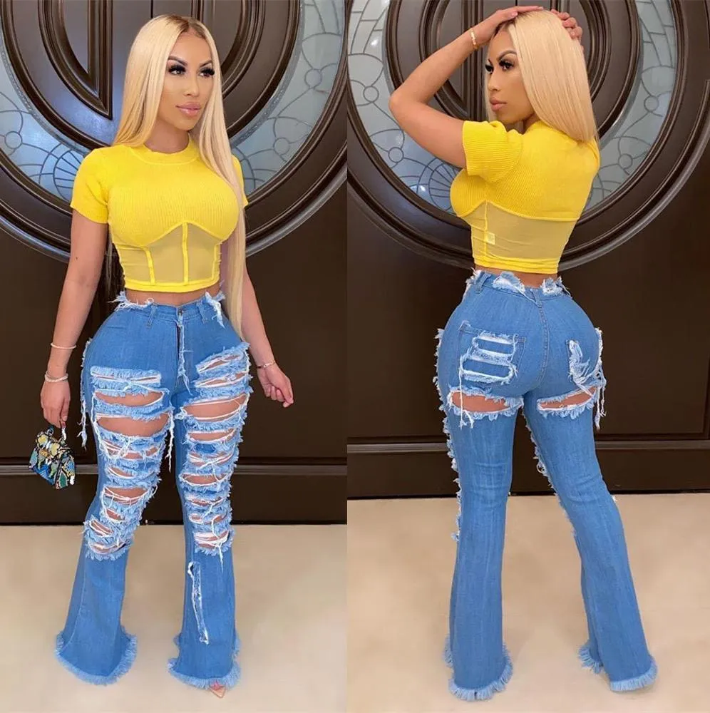 Rebel Chic Ripped Bell Bottoms