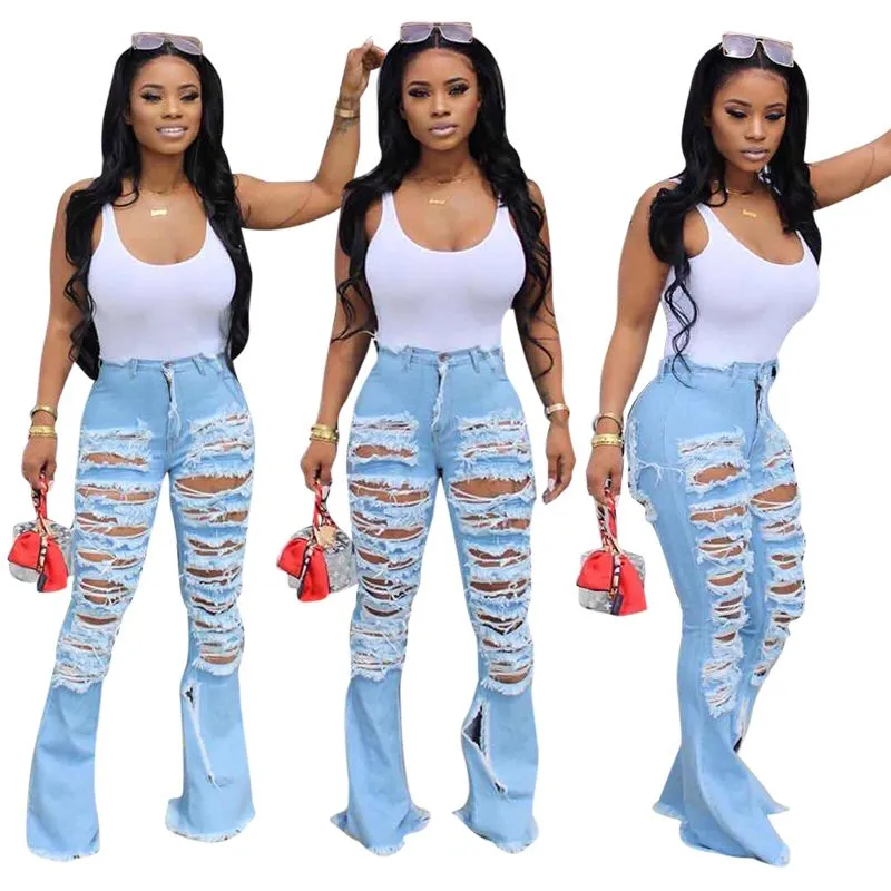 Rebel Chic Ripped Bell Bottoms