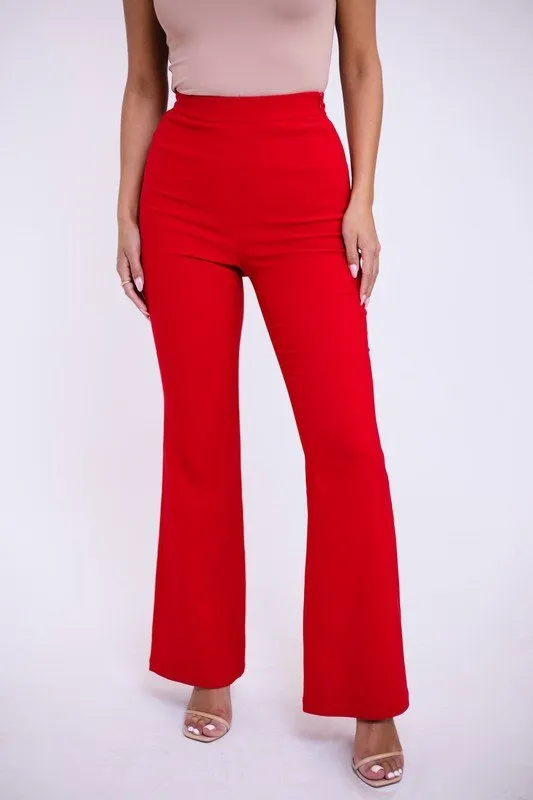Red Ansel Red Pant Blazer Set