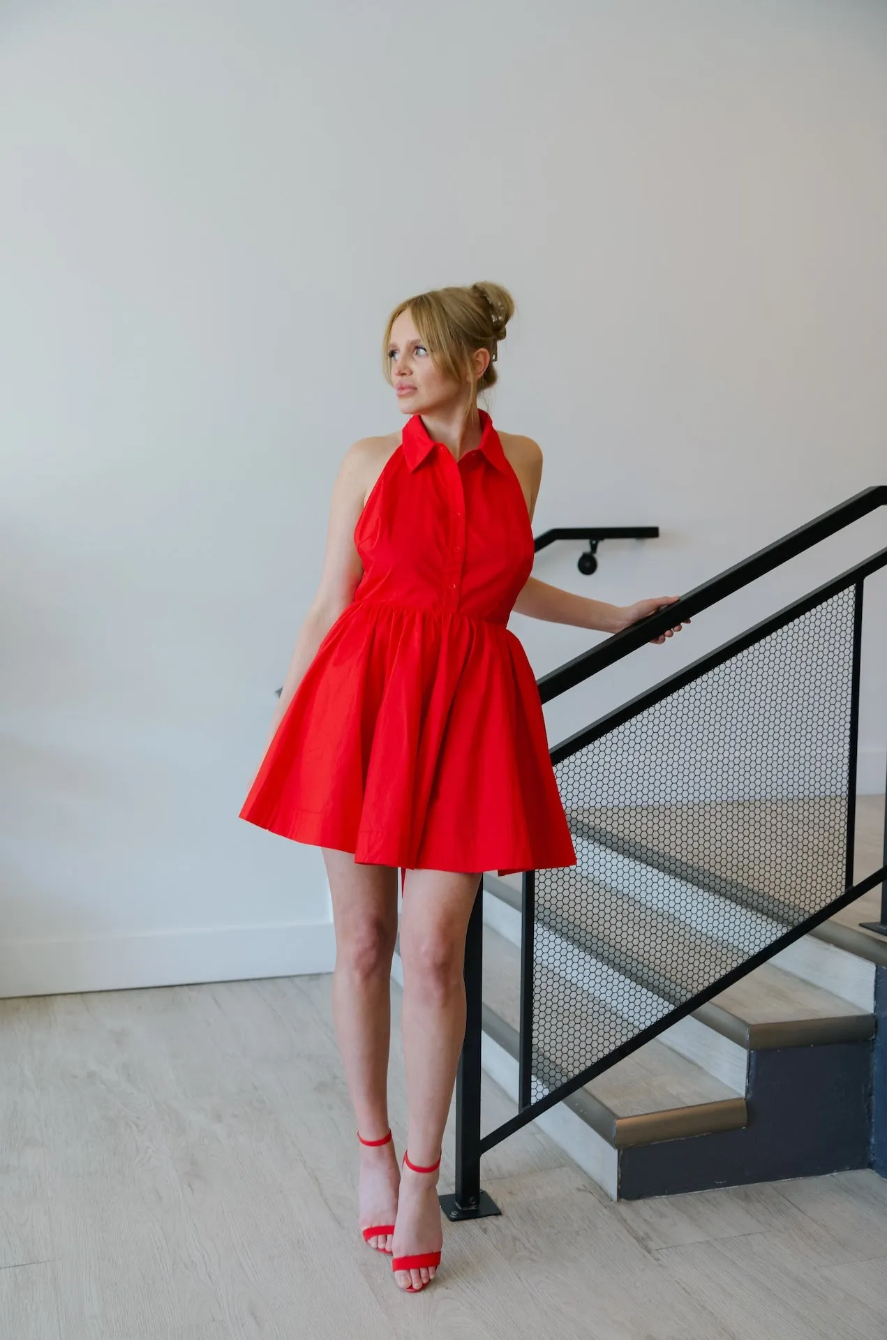 Red Halter Mini Dress