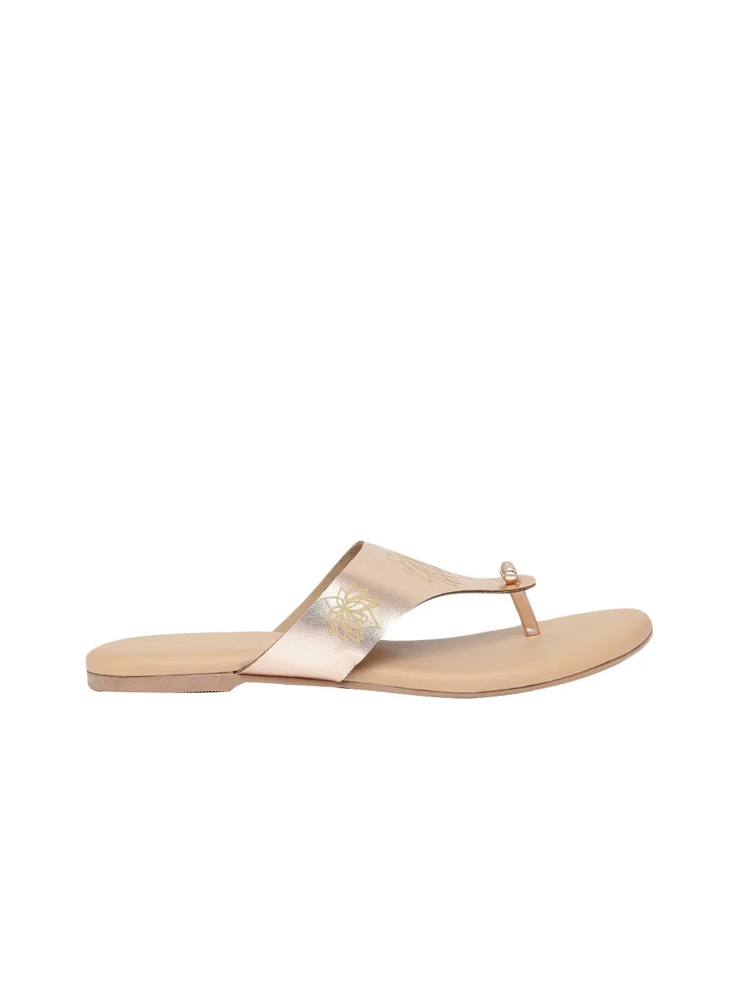 Rylie Rose Gold Flats