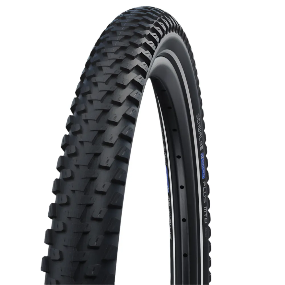 Schwalbe Marathon Plus MTB 26 x 2.10"" SmartGuard Reflective Sidewall Tyre