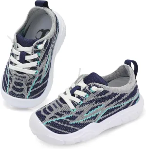 Scurtain Toddler Shoes Boys Girls Barefoot Shoes Kids Breathable Sneakers Slip on Toddler Sneakers