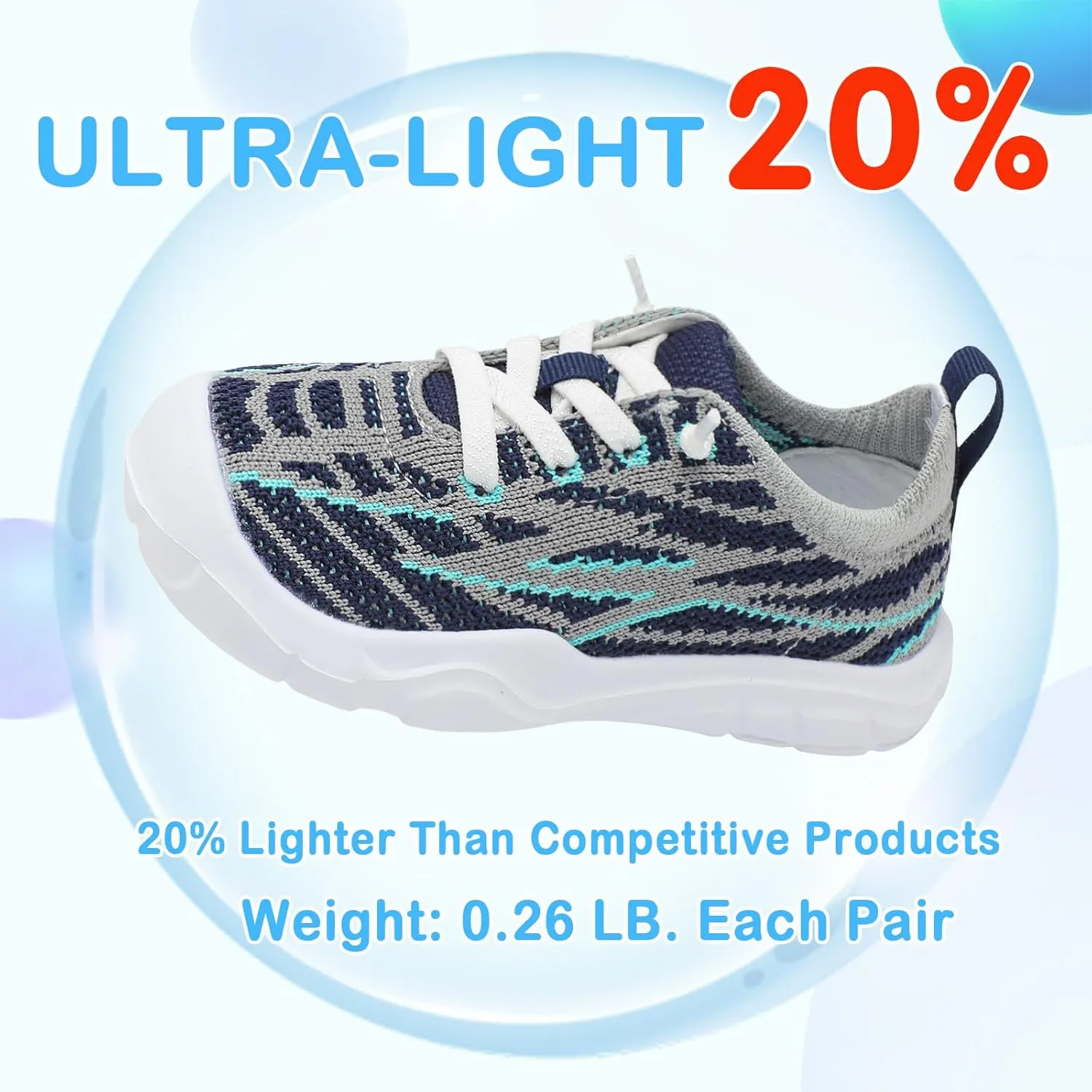 Scurtain Toddler Shoes Boys Girls Barefoot Shoes Kids Breathable Sneakers Slip on Toddler Sneakers