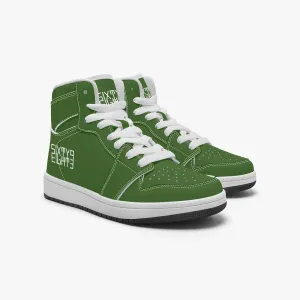 Sixty Eight 93 Logo White Forest Green Kids High-Top Shoes