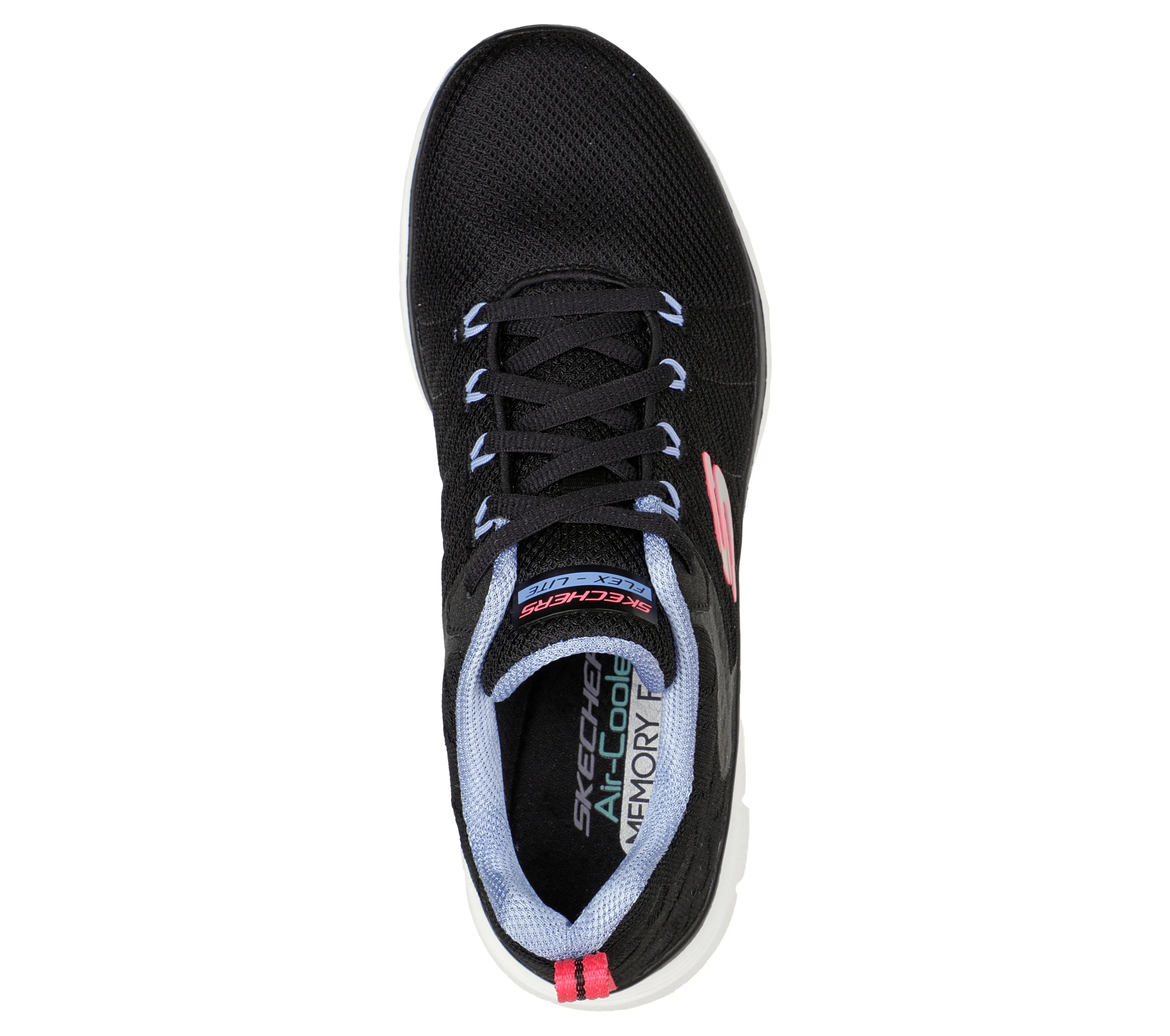 Skechers 149580/BKMT Black Women's Sporty Knit Mesh Upper Trainers