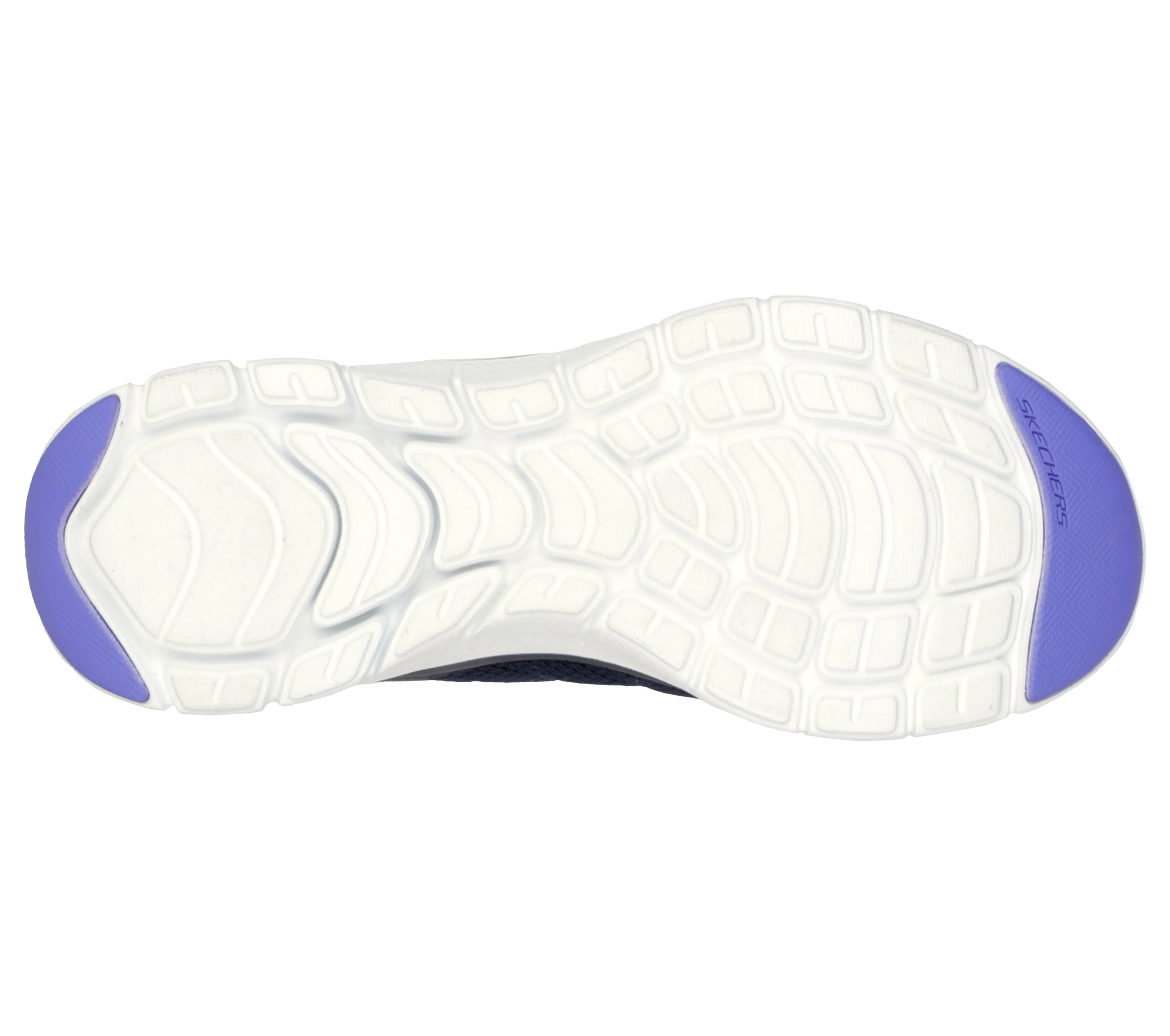 Skechers 149580/NVMT Navy Women's Sporty Knit Mesh Upper Trainers