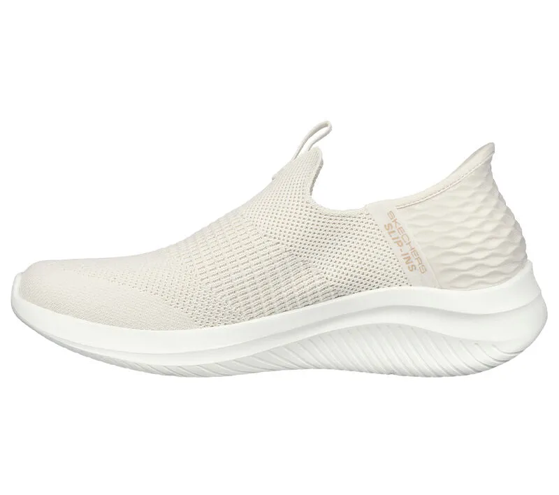 Skechers Slip - Ins 149708/NAT Natural Ultra Flex 3.0 - Cosy Streak Womens Hands Free Slip On Trainers