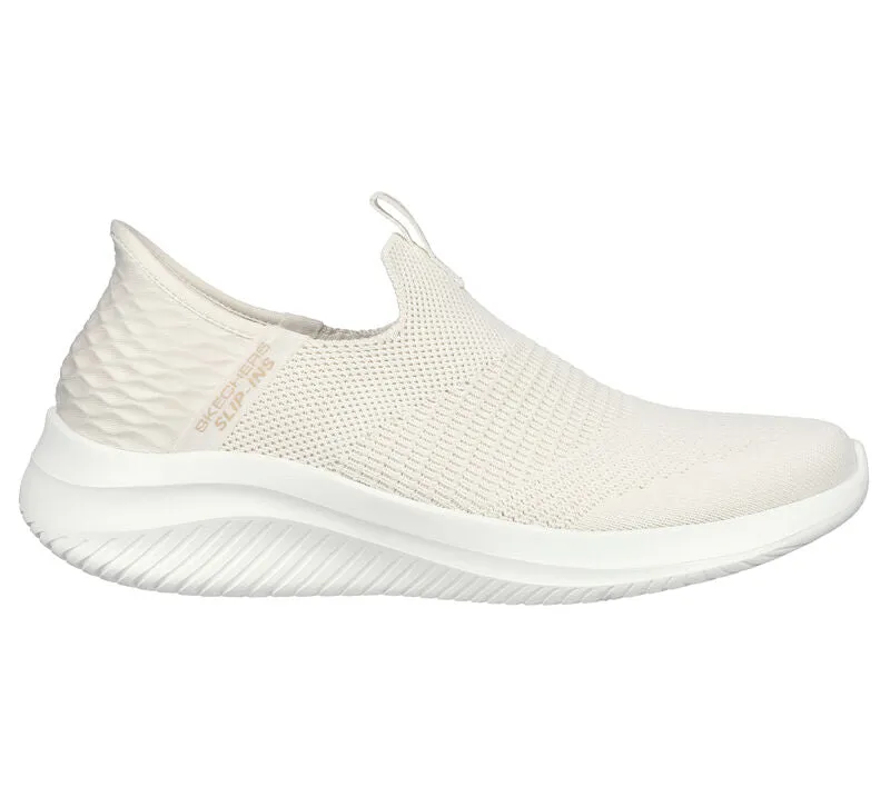 Skechers Slip - Ins 149708/NAT Natural Ultra Flex 3.0 - Cosy Streak Womens Hands Free Slip On Trainers