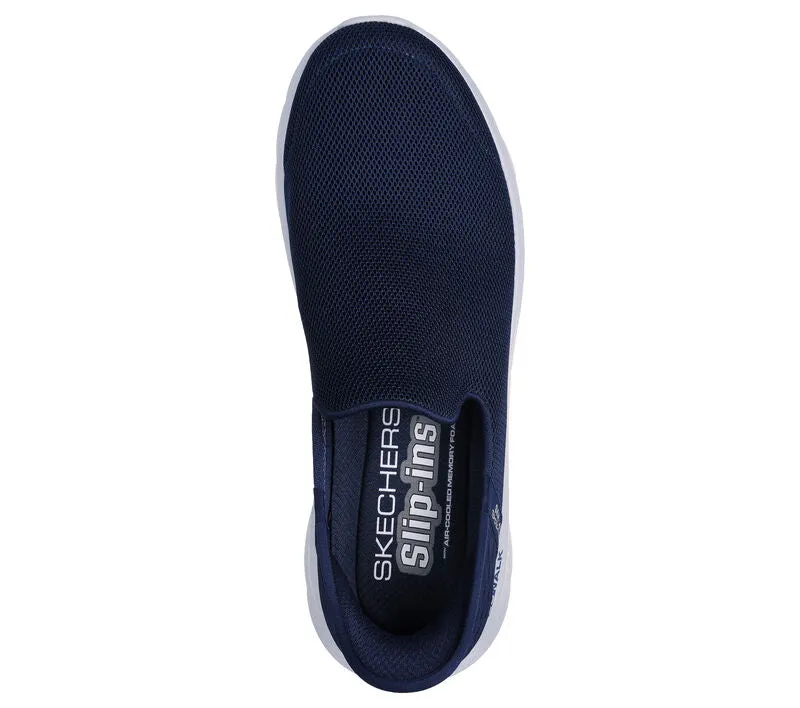 Skechers Slip - Ins 216491/NVY Navy Mens Go Walk Flex Hands Free Slip On Trainers