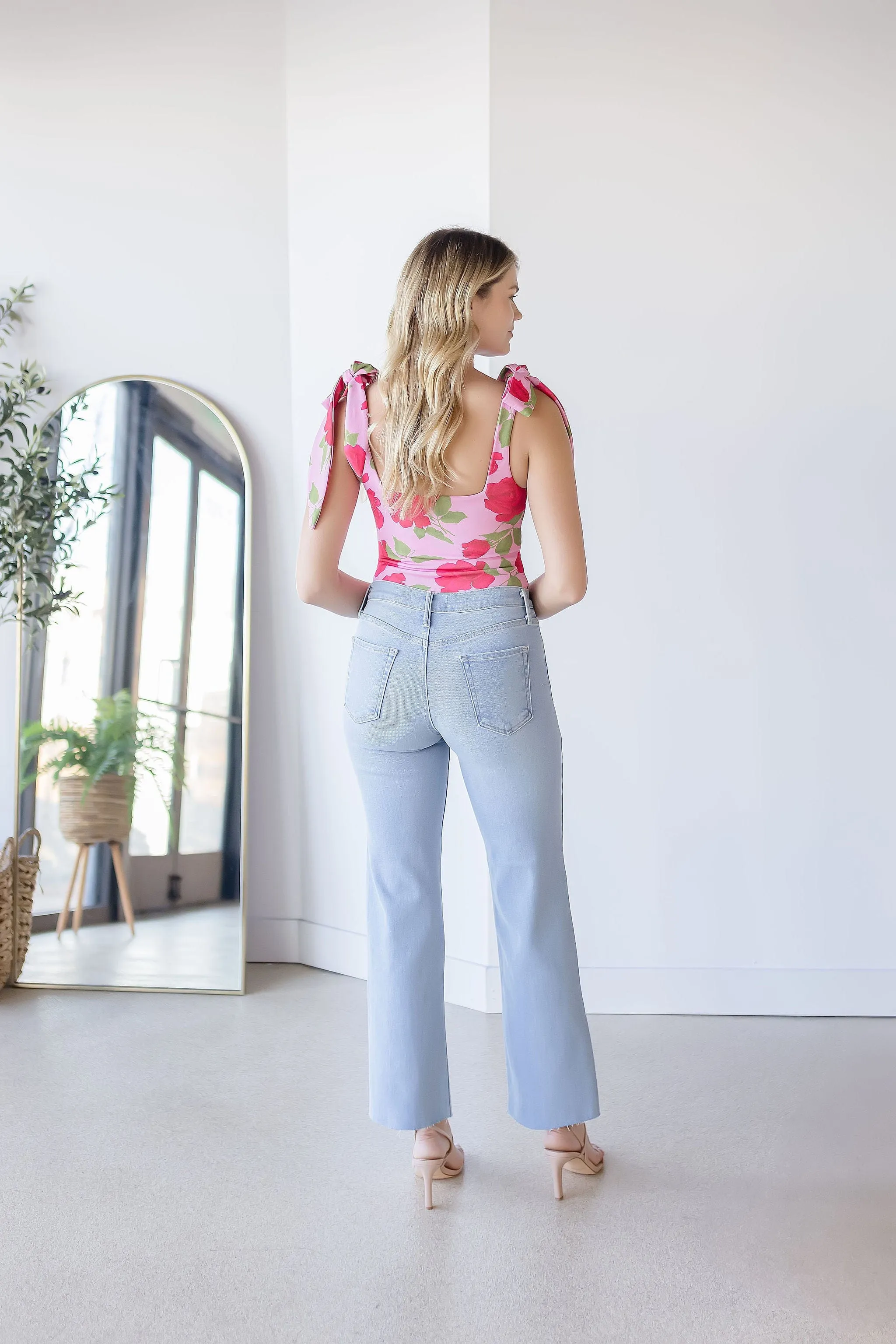 Slim Palazzo Scissor Cut Jeans