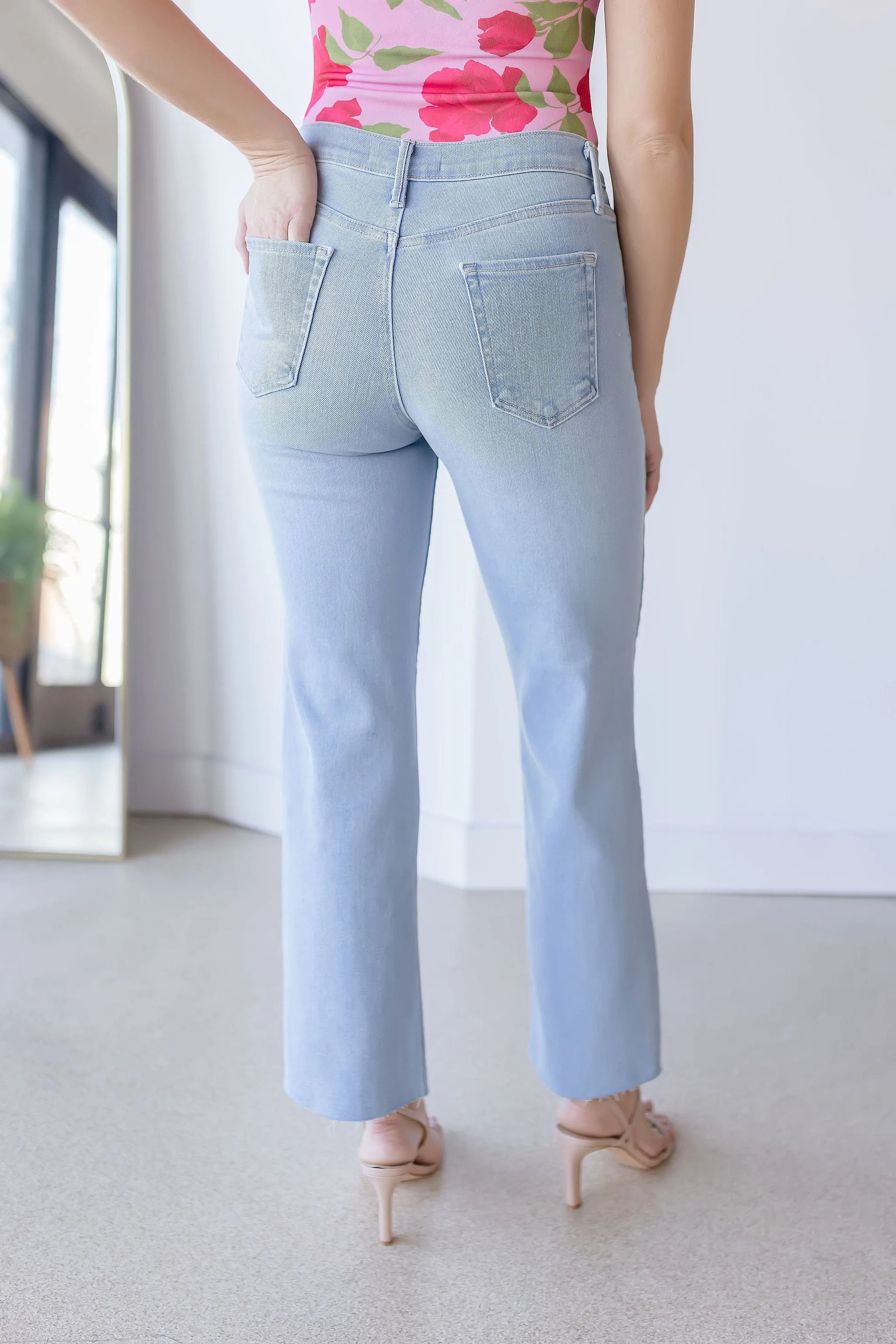Slim Palazzo Scissor Cut Jeans