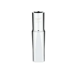 Socket - Milwaukee 1/2 in. Drive 13MM Metric 6-Point Deep Socket with FOUR FLAT™ Sides, 45-34-9137
