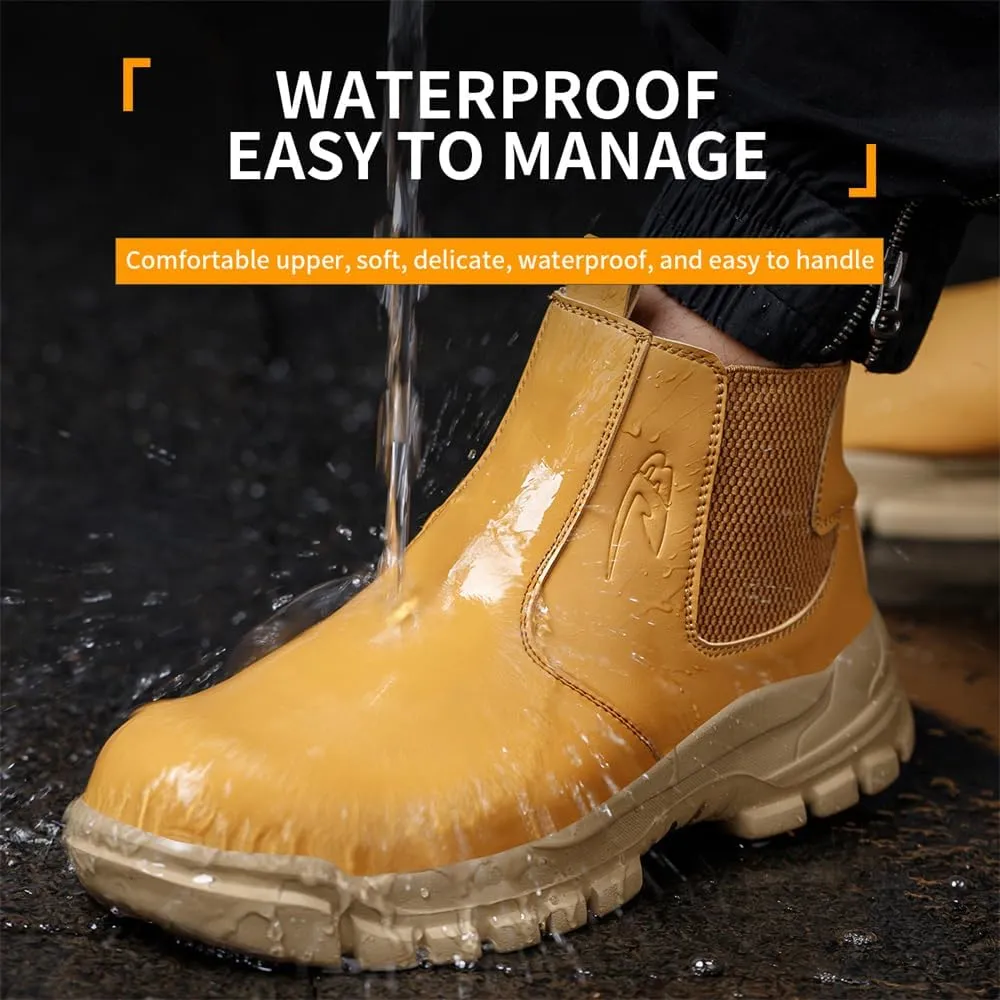 Steel Toe Boots for Men Women Durable Safety Work Boots Lightweight Composite Toe Boots Comfortable Indestructible&Construction Hard Toe Shoes