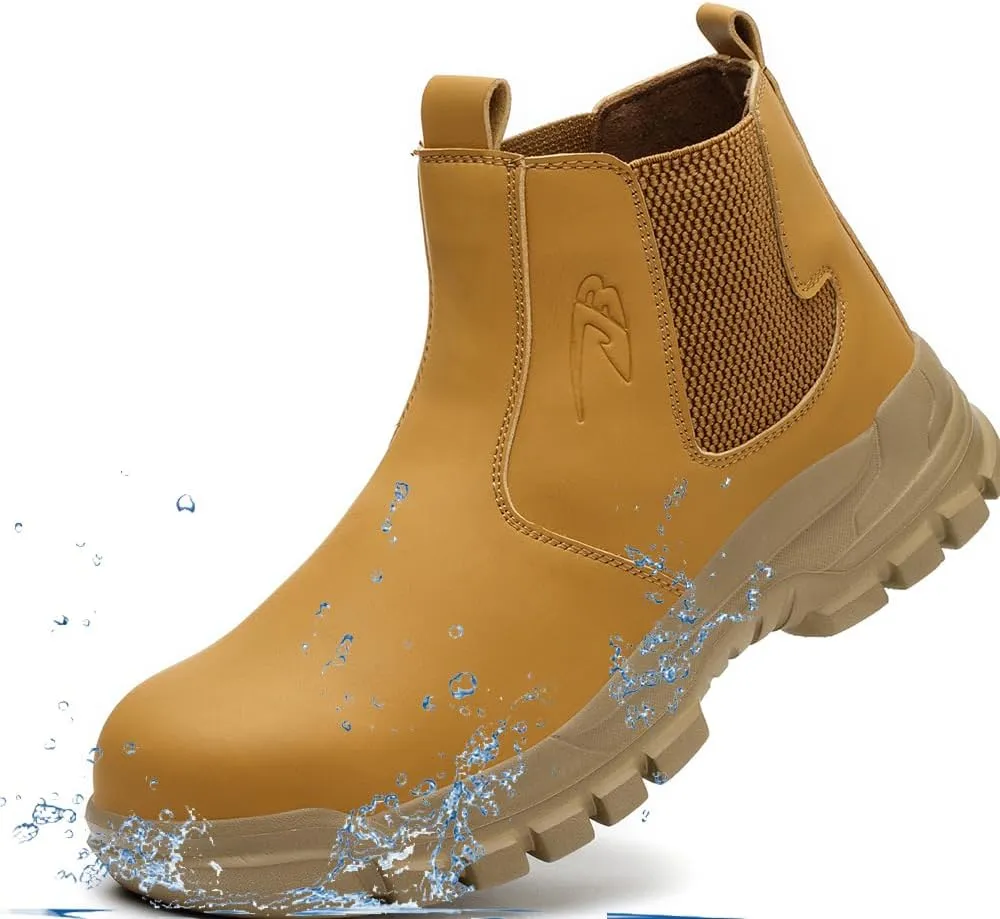 Steel Toe Boots for Men Women Durable Safety Work Boots Lightweight Composite Toe Boots Comfortable Indestructible&Construction Hard Toe Shoes