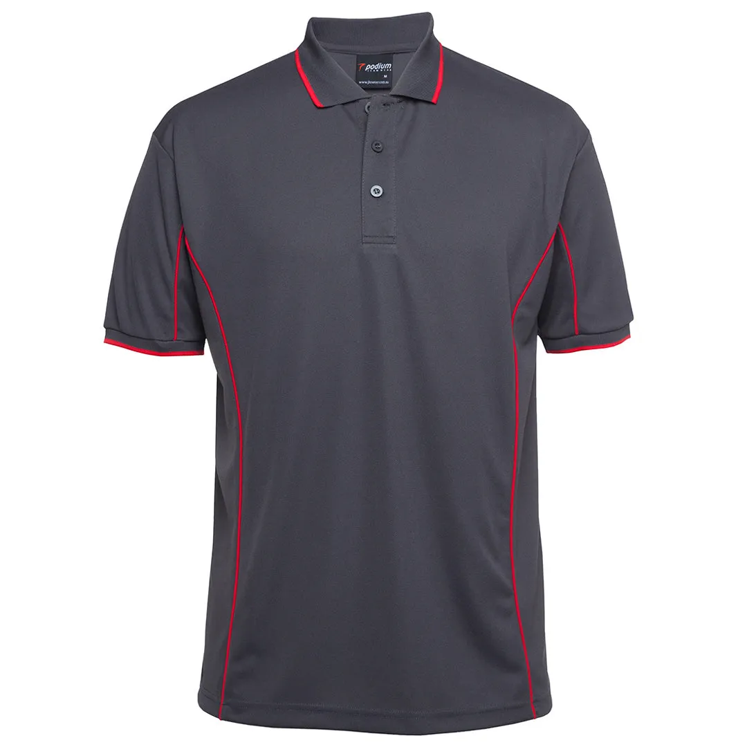 The Piping Polo | Short Sleeve | Grey Base | Adults