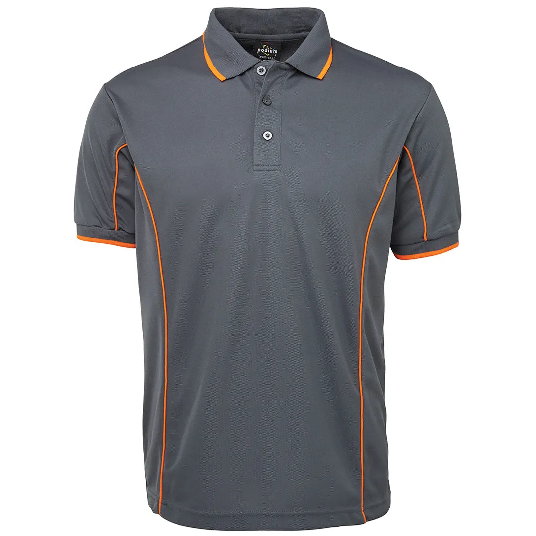 The Piping Polo | Short Sleeve | Grey Base | Adults