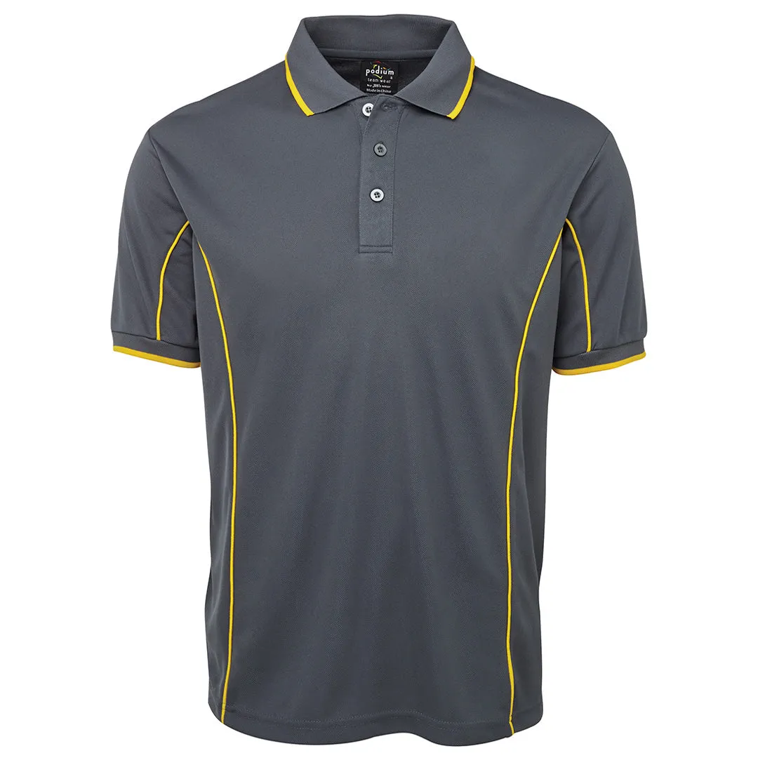 The Piping Polo | Short Sleeve | Grey Base | Adults