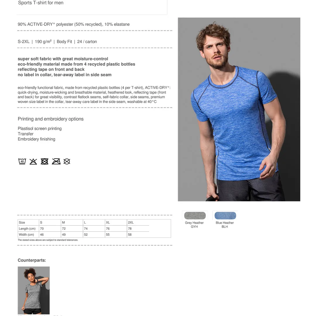The Reflect Recycled Sports Tee | Mens