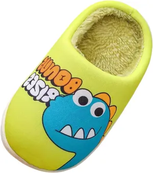 Toddler and Little Girls Plush Aline Slippers Cute Animal Plush Indoor Outdoor House Shoes Cute Slide Slippers