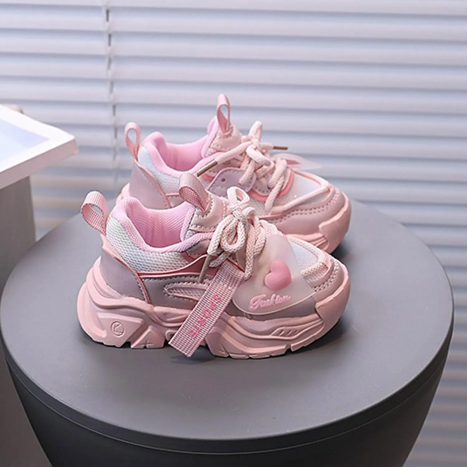 Toddler/Little/Big Kids Sneakers for Boys Girls Lace Up Athletic Sneakers Lightweight Breathable Running Tennis Shoes