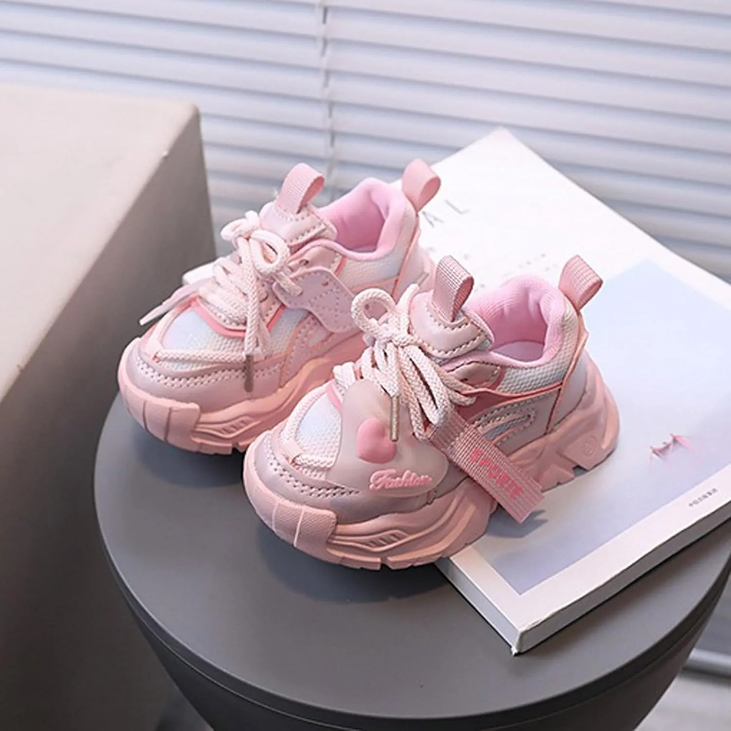Toddler/Little/Big Kids Sneakers for Boys Girls Lace Up Athletic Sneakers Lightweight Breathable Running Tennis Shoes