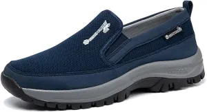 Tongzone Men's Slip On Walking Shoes Mesh Lightweight Casual Work Loafer Sneakers