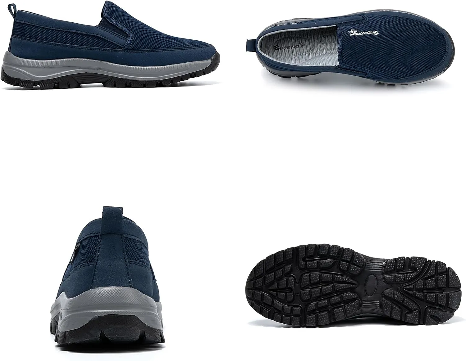 Tongzone Men's Slip On Walking Shoes Mesh Lightweight Casual Work Loafer Sneakers