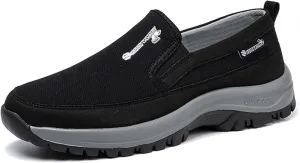Tongzone Men's Slip On Walking Shoes Mesh Lightweight Casual Work Loafer Sneakers