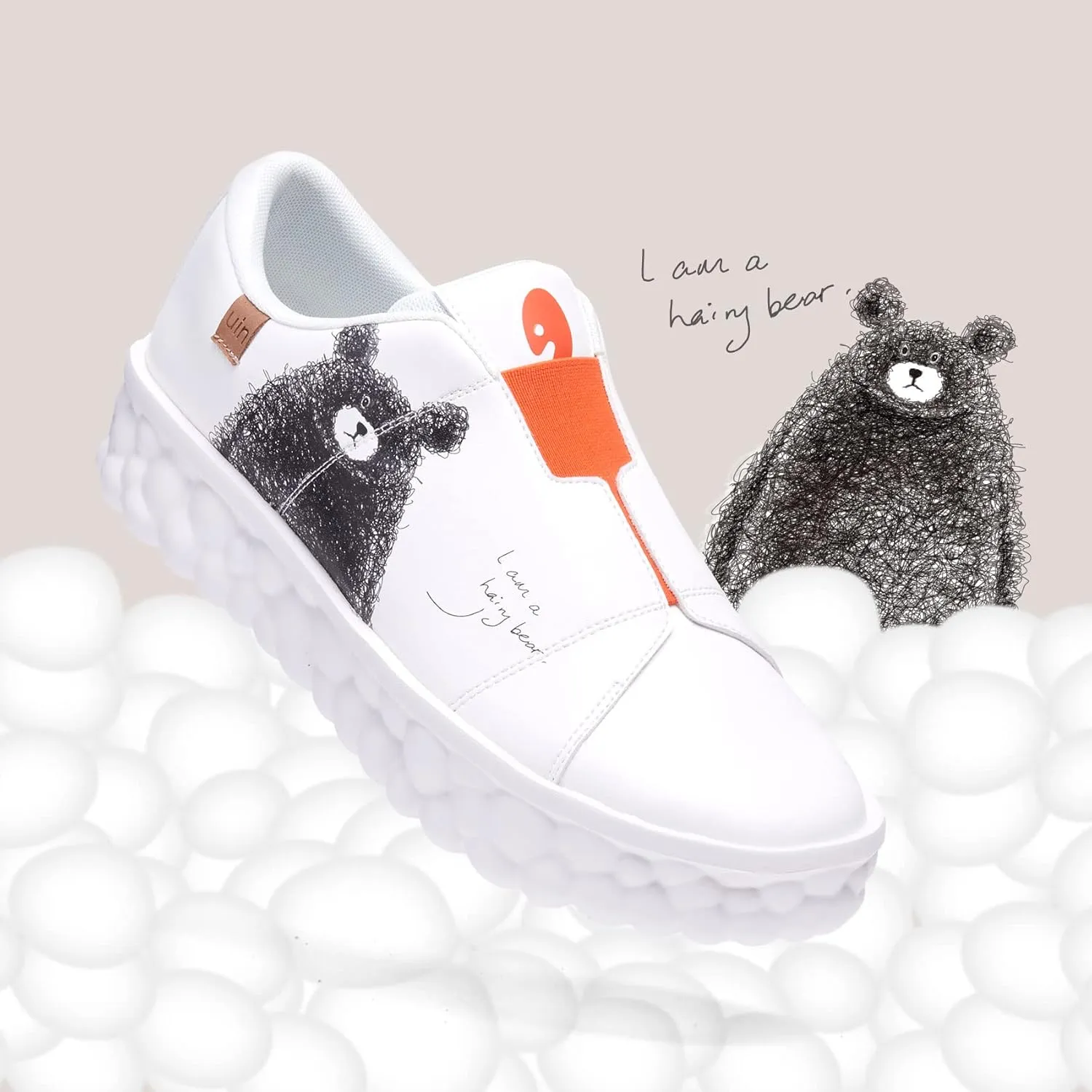 UIN Men's Fashion Sneakers Lightweight Walking Casual Slip Ons Art Painted Athletic Travel Skate Shoes Las Ramblas