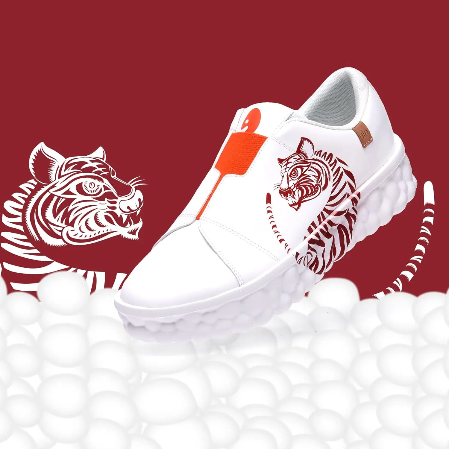 UIN Men's Fashion Sneakers Lightweight Walking Casual Slip Ons Art Painted Athletic Travel Skate Shoes Las Ramblas