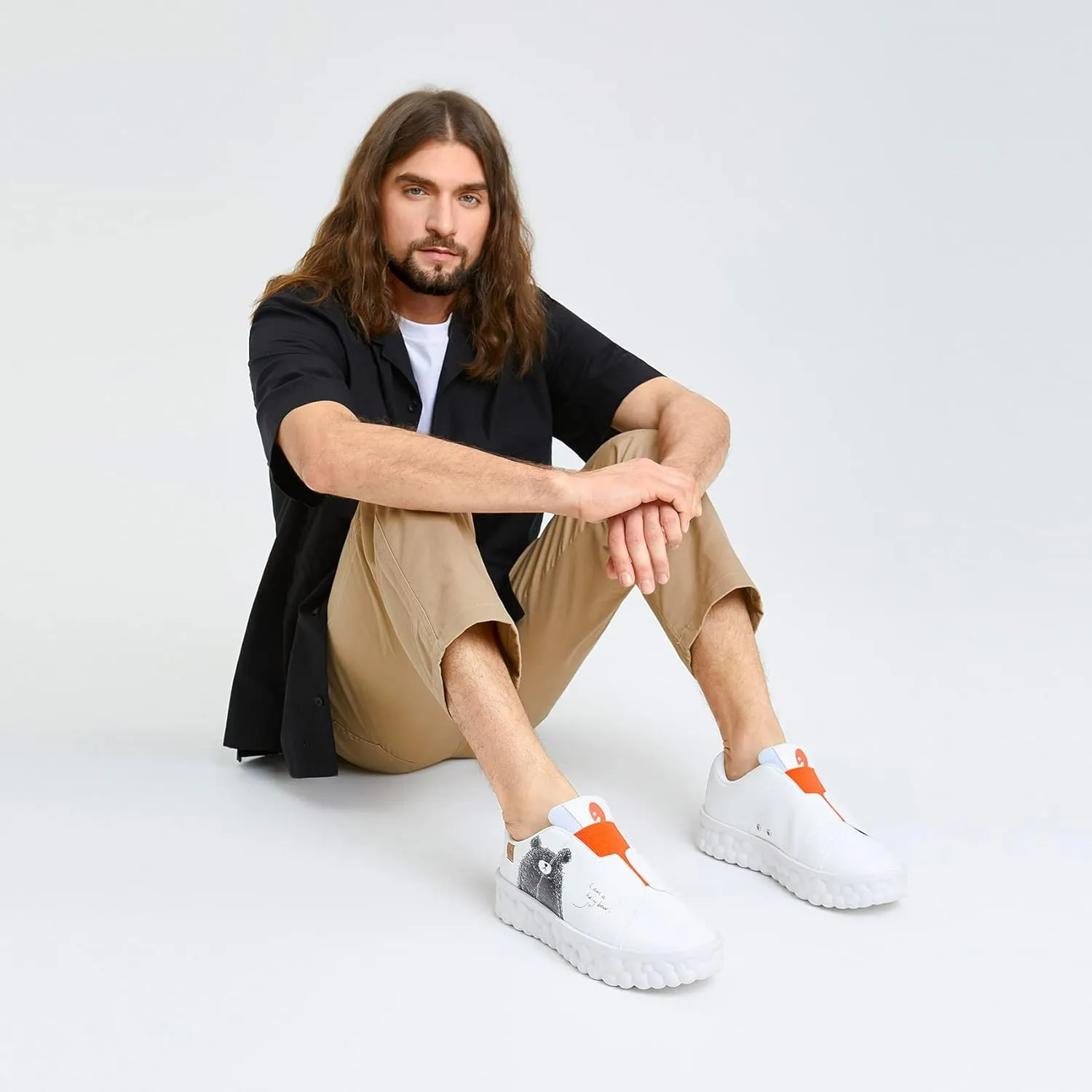 UIN Men's Fashion Sneakers Lightweight Walking Casual Slip Ons Art Painted Athletic Travel Skate Shoes Las Ramblas