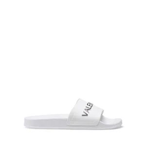 VALENTINO Slider in white PVC