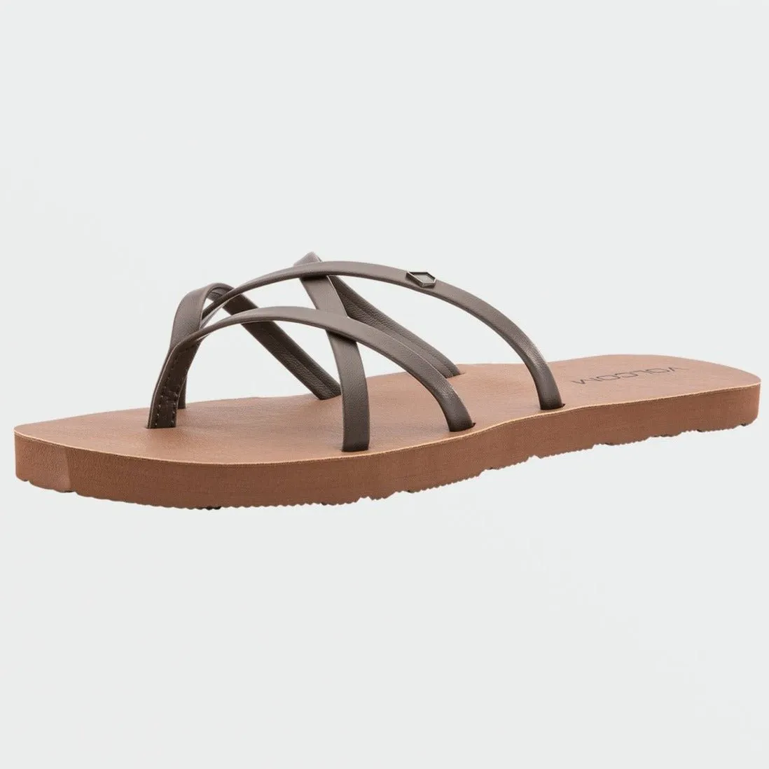 Volcom "New School II" Women's Sandals - Brown