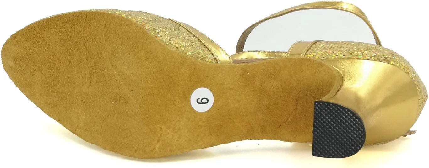 Women's Closed Toe Suede Sole Ballroom Pumps Dance Shoes with 2.5" Heel