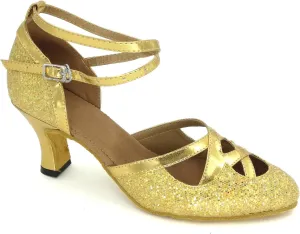 Women's Closed Toe Suede Sole Ballroom Pumps Dance Shoes with 2.5" Heel