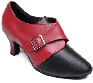 Women's Closed Toe Suede Sole Ballroom Pumps Dance Shoes with 2.7" Heel