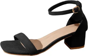 Women's Heels Sandals Arch Support Open Toe Square Toes Slip On Orthopedic Backless Block Sandal Low Heeled Ladies Cushion Footbed Non Slip Summer Comfy Dressy Bridal Shoes For Outdoor Indoor