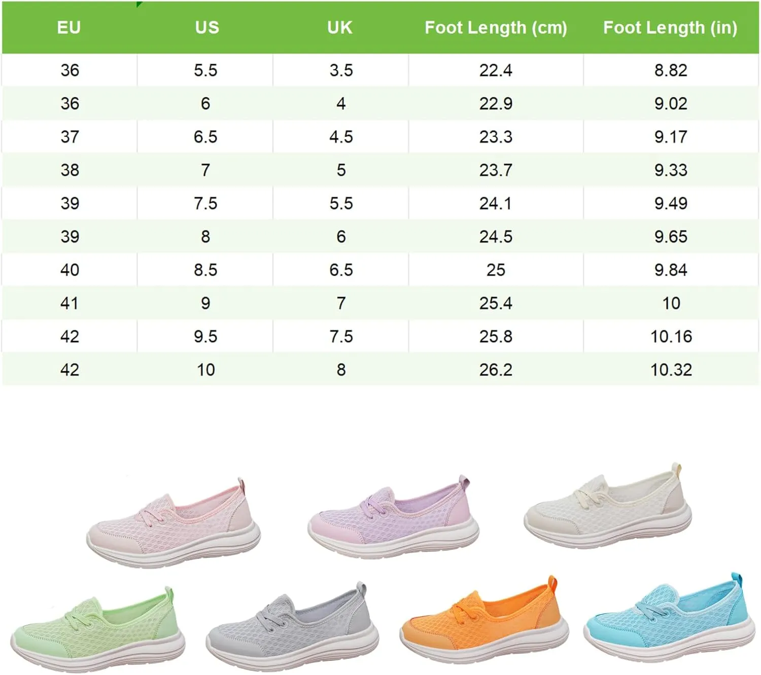 Women's Orthopedic Mesh Walking Shoes, Breathable Slip-On Flats with Arch Support, Lightweight Low-Top Comfort Sneakers