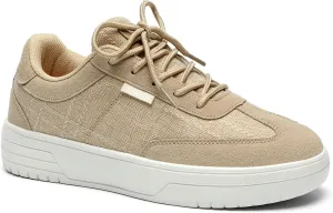 Women's Orthopedic Walking Shoes with Arch Support Comfortable Canvas Fashion Sneakers for Plantar Fasciitis Flat Feet Pain Relief