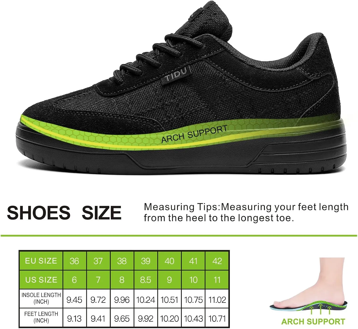 Women's Orthopedic Walking Shoes with Arch Support Comfortable Canvas Fashion Sneakers for Plantar Fasciitis Flat Feet Pain Relief