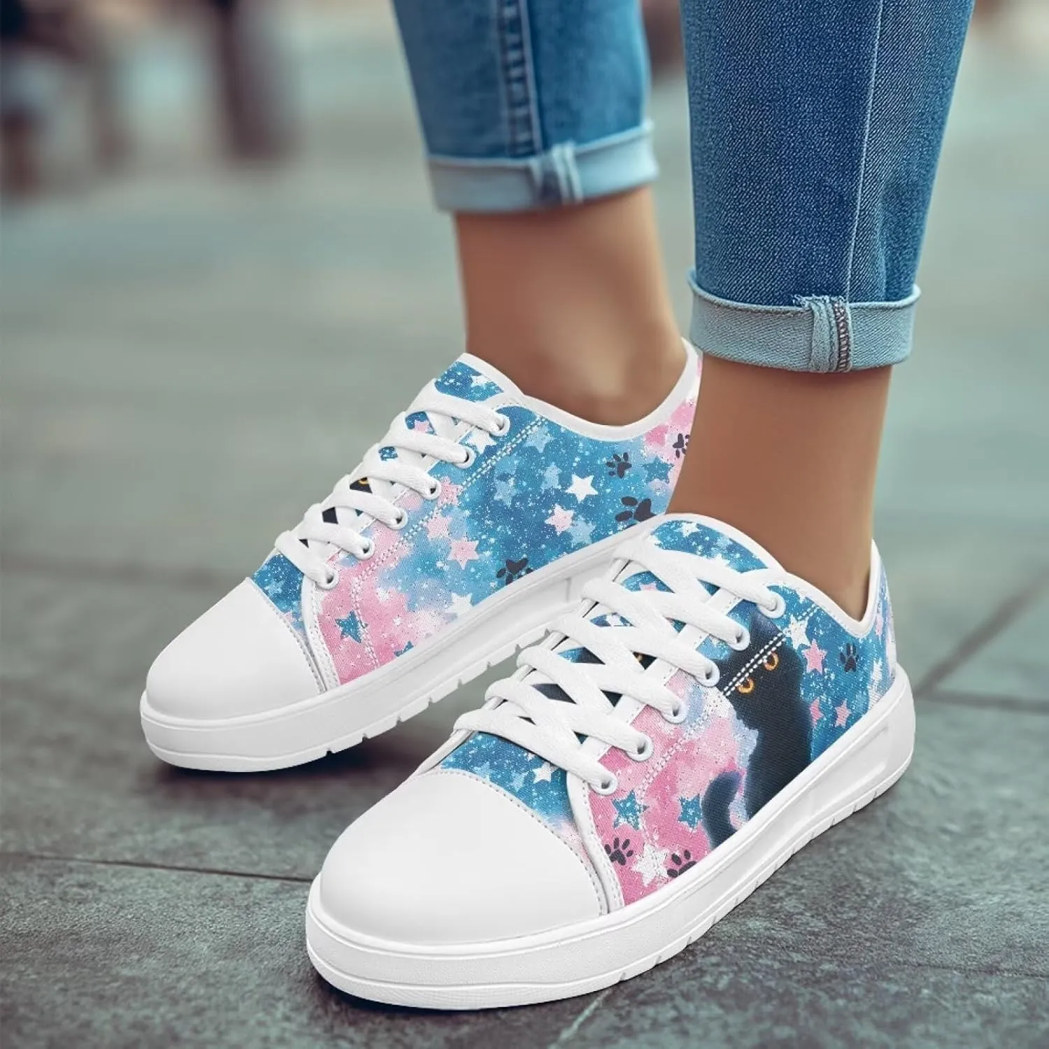 Women??s Slip on Canvas Shoes Classic Arch Support Sneakers Loafers Shoes Casual Fashion Low-Top Slip Ons US 5.5-13.5