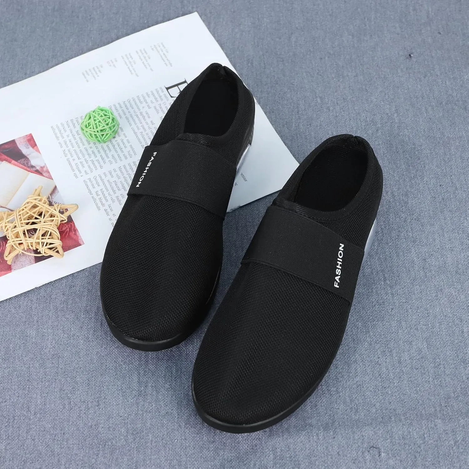 Womens Summer Breathable Mesh Slippers Lightweight Slip On Clog with Arch Support Soft Cushion Nursing Shoes